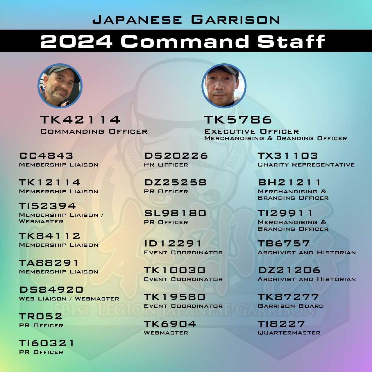 2024 New command staff